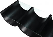 Beverwil Glass Top And Oak Veneer Base Coffee Table in Black - 99023Black-CT