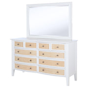 Bexhill 10-drawer Dresser and Mirror White - 223473M