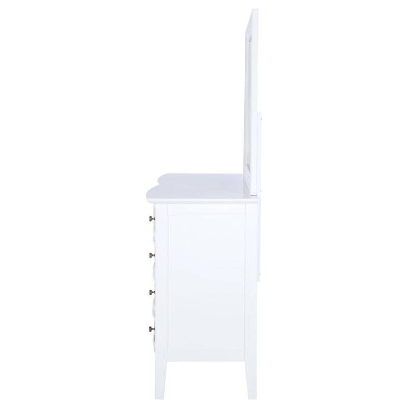 Bexhill 10-drawer Dresser and Mirror White - 223473M