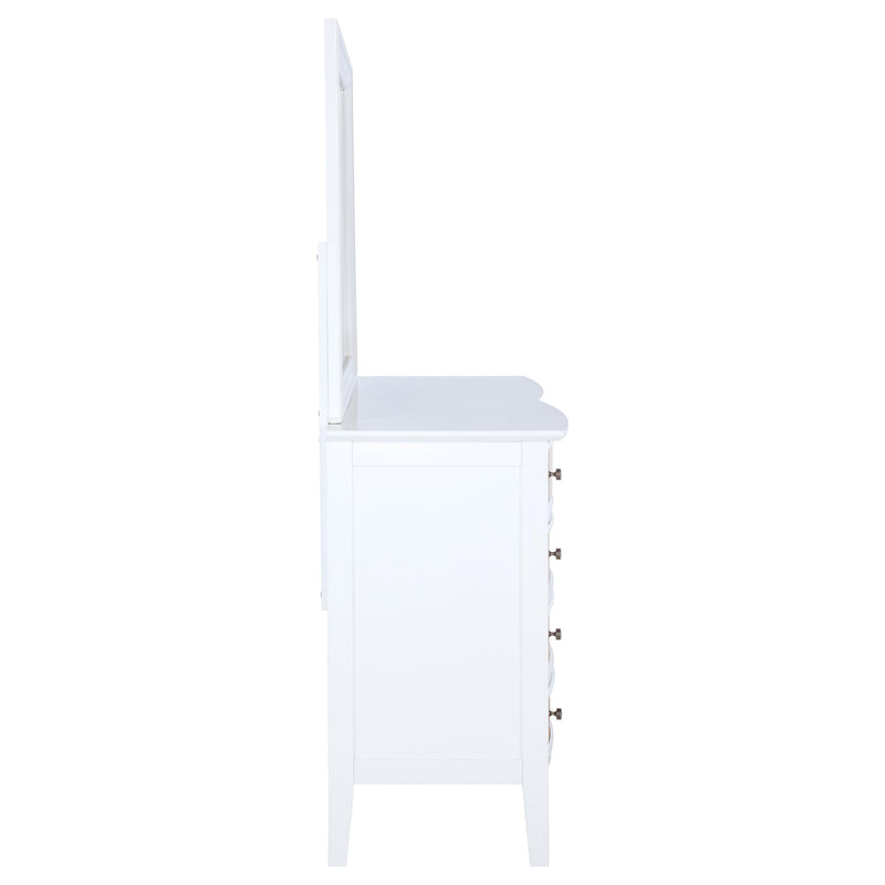 Bexhill 10-drawer Dresser and Mirror White - 223473M