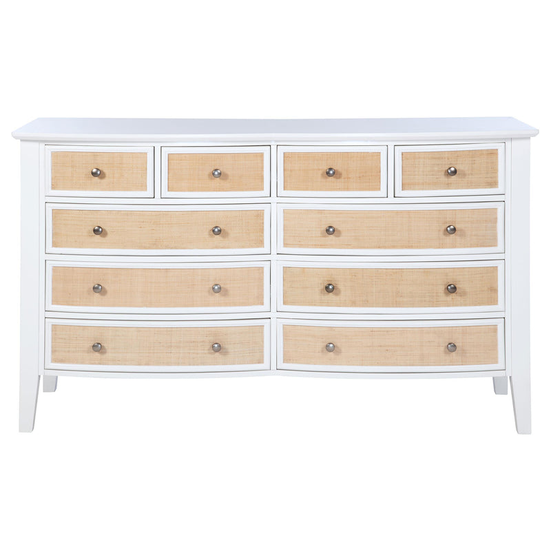 Bexhill 10-drawer Dresser Cabinet White - 223473