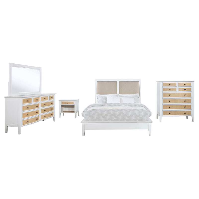 Bexhill 5-piece Eastern King Bedroom Set White - 223471KE-S5