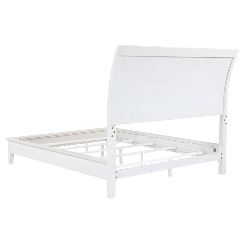 Bexhill 56-inch Upholstered California King Panel Bed White - 223471KW