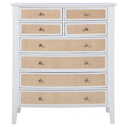 Bexhill 8-drawer Chest of Drawers White - 223475