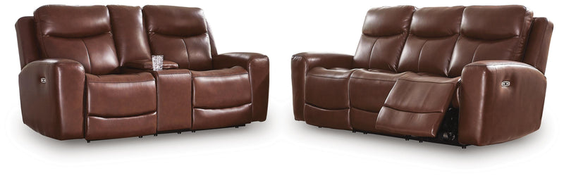 Bexhurst Sofa and Loveseat in Mahogany - PKG023977
