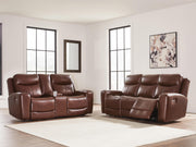 Bexhurst Sofa and Loveseat in Mahogany - PKG023977