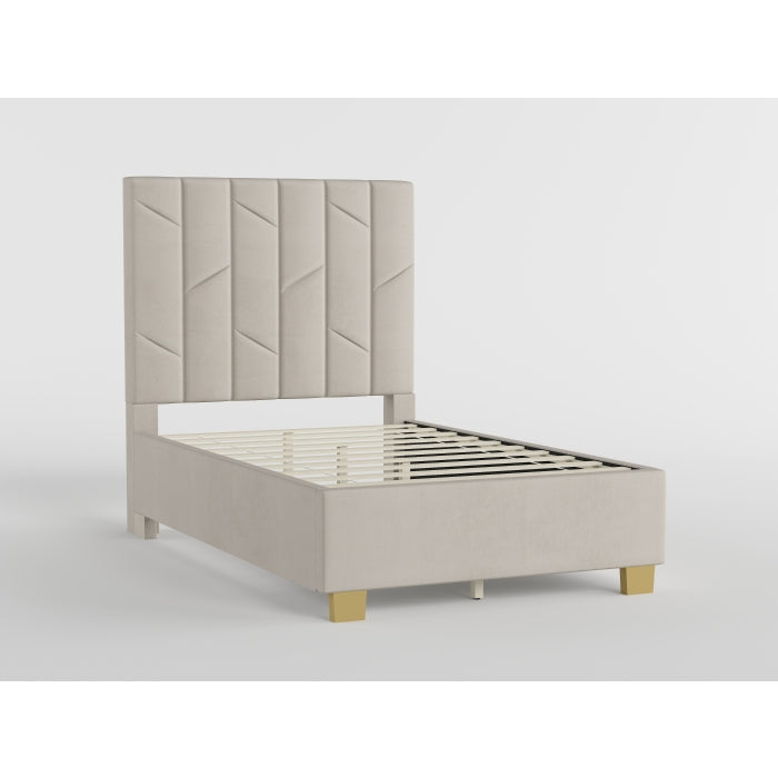 BHE-GL Gold Finish Leg For Footboard, Each. Fits BHE5876, BHE5878, 1836B, and BHE1818 beds, Set of 2 - BHE-GL