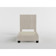 BHE5878BE-39* (2) 39” Beige Microfiber Platform Bed - BHE5878BE-39*