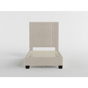 BHE5878BE-44* (2) 44" Beige Microfiber Platform Bed - BHE5878BE-44*