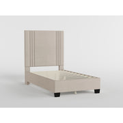 BHE5878BE-44* (2) 44" Beige Microfiber Platform Bed - BHE5878BE-44*