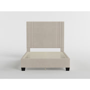 BHE5878BE-54* (2) 54" Beige Microfiber Platform Bed - BHE5878BE-54*