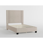 BHE5878BE-54* (2) 54" Beige Microfiber Platform Bed - BHE5878BE-54*