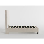BHE5878BE-54* (2) 54" Beige Microfiber Platform Bed - BHE5878BE-54*