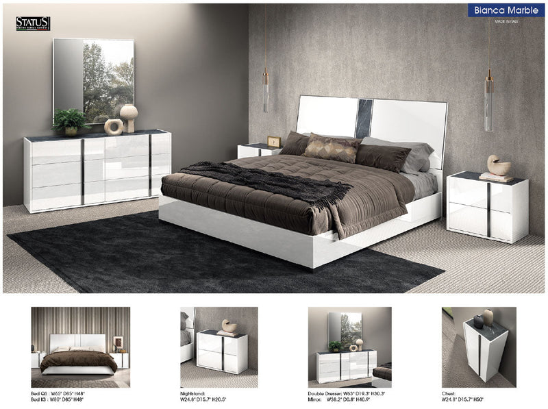 Bianca Marble Bedroom SET - p13267
