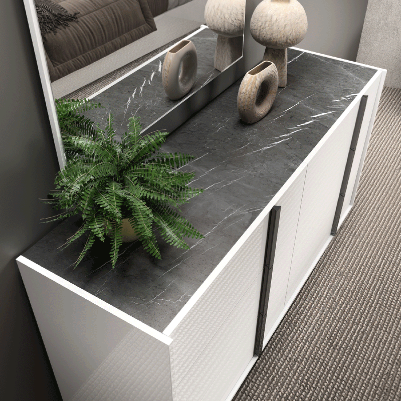 Bianca Marble Double Dresser - i38459 - Gate Furniture