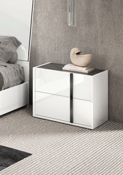 Bianca Marble Nightstand - i38458 - Gate Furniture