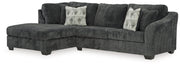 Biddeford 2-Piece Sectional with Ottoman in Shadow - PKG015089