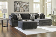 Biddeford 2-Piece Sectional with Ottoman in Shadow - PKG015090