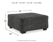 Biddeford 2-Piece Sectional with Ottoman in Shadow - PKG015090