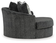 Biddeford Shadow 2-Piece Sectional and Oversized Swivel Accent Chair - 35504U2