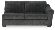 Biddeford Shadow 2-Piece Sectional and Oversized Swivel Accent Chair - 35504U2