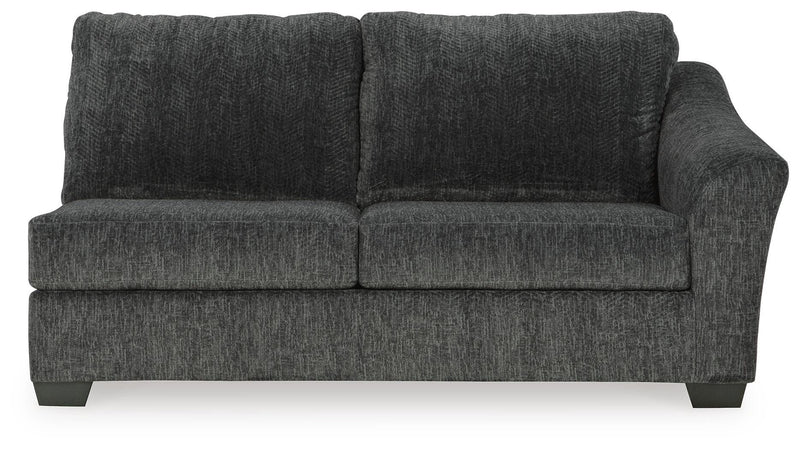 Biddeford Shadow 2-Piece Sectional and Oversized Swivel Accent Chair - 35504U2