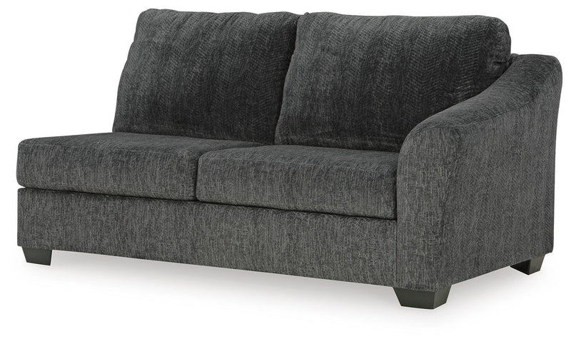 Biddeford Shadow 2-Piece Sectional and Oversized Swivel Accent Chair - 35504U2