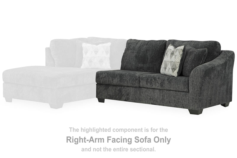 Biddeford Shadow 2-Piece Sectional and Oversized Swivel Accent Chair - 35504U2