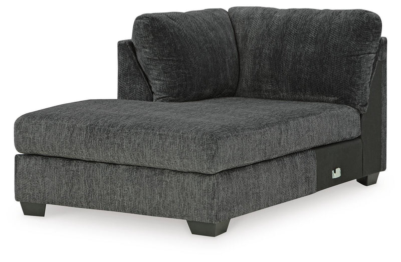 Biddeford Shadow 2-Piece Sectional and Oversized Swivel Accent Chair - 35504U2