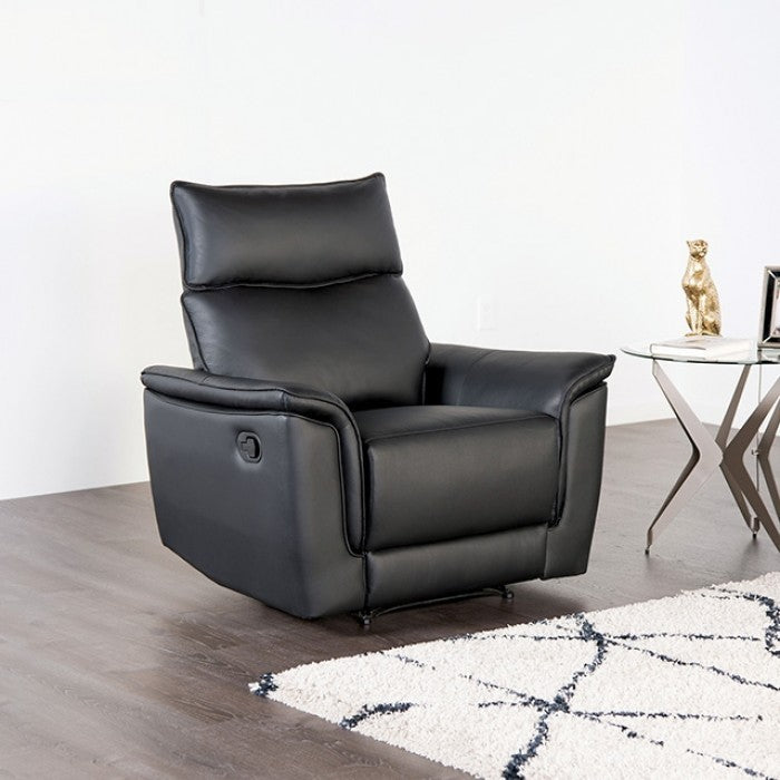 Bienne Black Recliner Chair - FM69002BK-CH-M