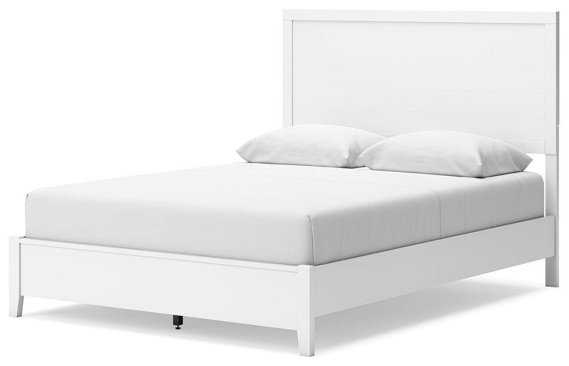 Binterglen California King Panel Bed with Dresser in White - PKG016715