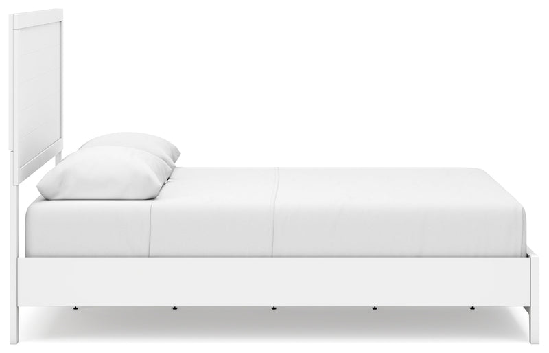 Binterglen California King Panel Bed with Dresser in White - PKG016715