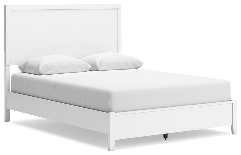 Binterglen California King Panel Bed with Dresser in White - PKG016715