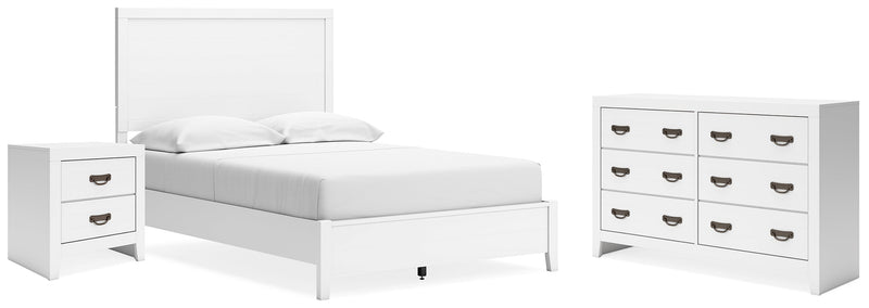 Binterglen Full Panel Bed with Dresser and Nightstand in White - Gate FurnitureYouth Bedroom Set