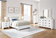 Binterglen Full Panel Bed with Dresser and Nightstand in White - Gate FurnitureYouth Bedroom Set