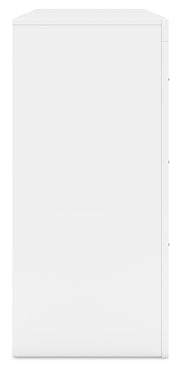 Binterglen Full Panel Bed with Dresser in White - PKG016605