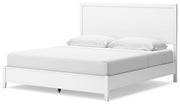Binterglen King Panel Bed with Dresser and 2 Nightstands in White from Ashley - Luna Furniture
