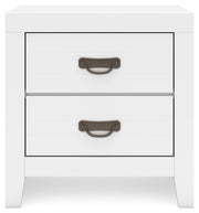 Binterglen King Panel Bed with Dresser and 2 Nightstands in White from Ashley - Luna Furniture