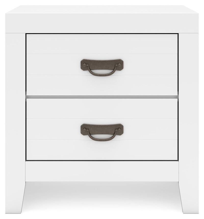 Binterglen King Panel Bed with Dresser and 2 Nightstands in White from Ashley - Luna Furniture