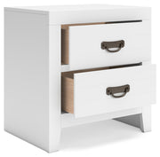 Binterglen King Panel Bed with Dresser and 2 Nightstands in White from Ashley - Luna Furniture