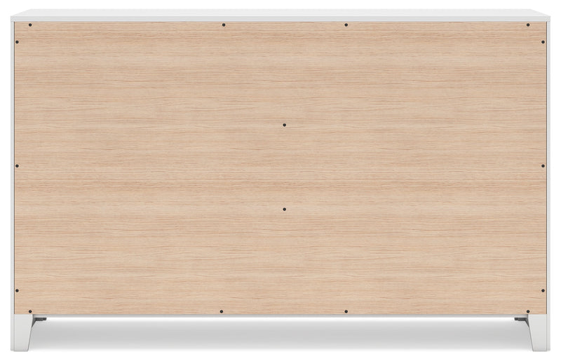 Binterglen Twin Panel Bed with Dresser and 2 Nightstands in White - PKG016597