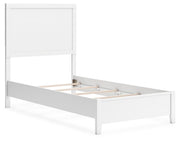 Binterglen Twin Panel Bed with Dresser in White - PKG016596