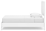 Binterglen Twin Panel Bed with Dresser in White - PKG016596