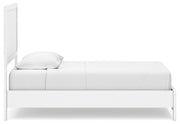 Binterglen Twin Panel Bed with Dresser in White - PKG016596