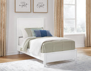 Binterglen Twin Panel Bed with Dresser in White - PKG016596