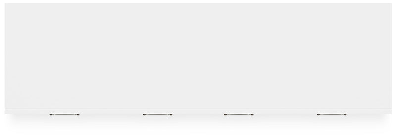 Binterglen Twin Panel Bed with Dresser in White - PKG016596