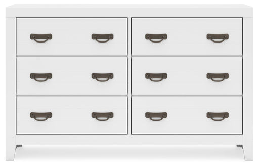 Binterglen White Full Panel Bed, Dresser, Chest and Nightstand - B427B17