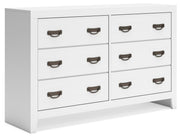 Binterglen White Full Panel Bed, Dresser, Chest and Nightstand - B427B17