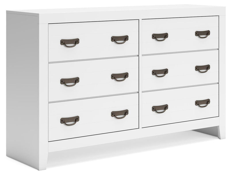Binterglen White Full Panel Bed, Dresser, Chest and Nightstand - B427B17