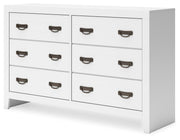 Binterglen White Full Panel Bed, Dresser, Chest and Nightstand - B427B17